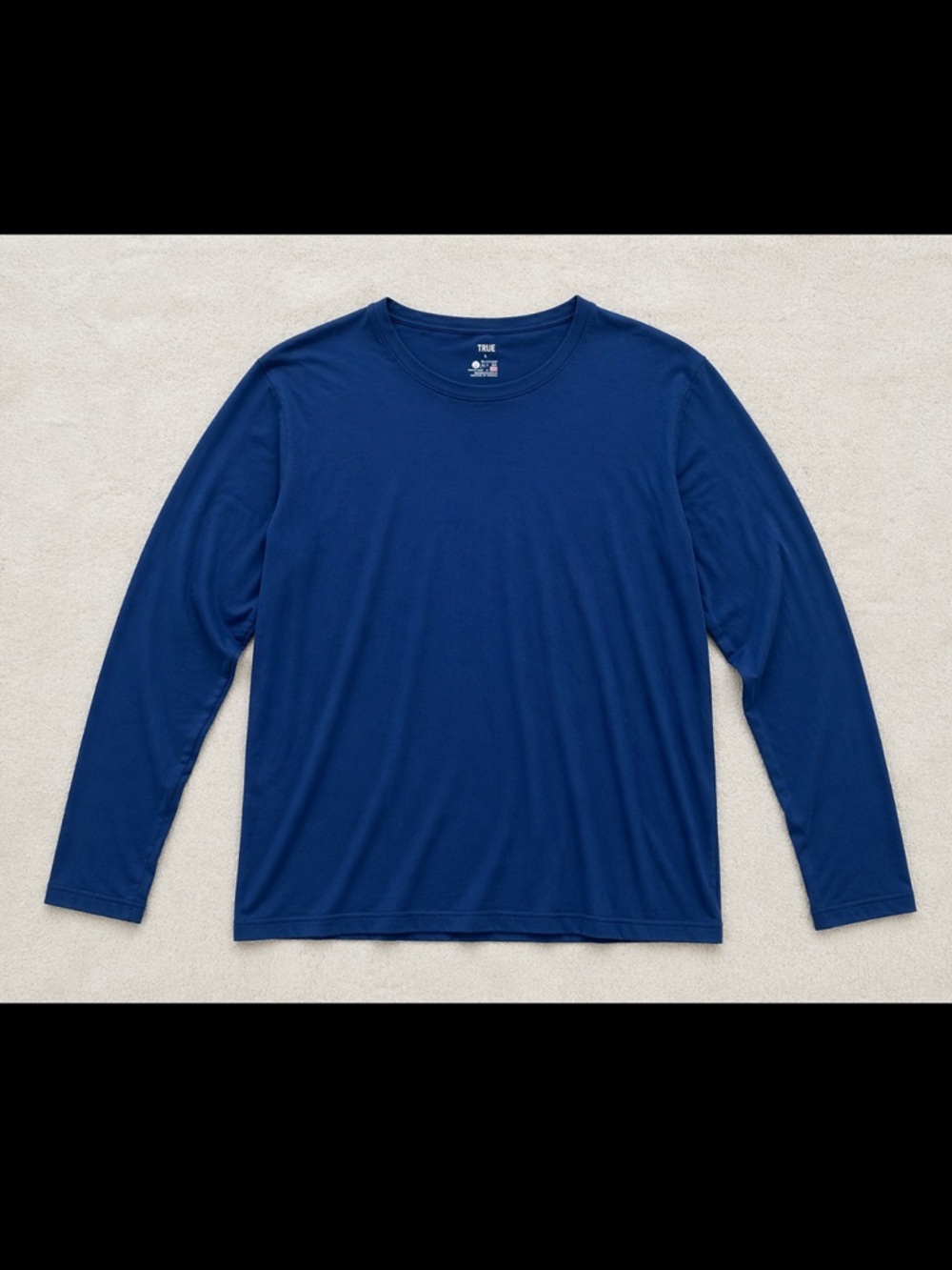 True North Merino Wool Blend Base Layer Shirt XL Blue Long Sleeve Gorpcore